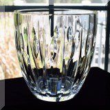 G36. Crystal vase. 7”h x 6.5”w - $22